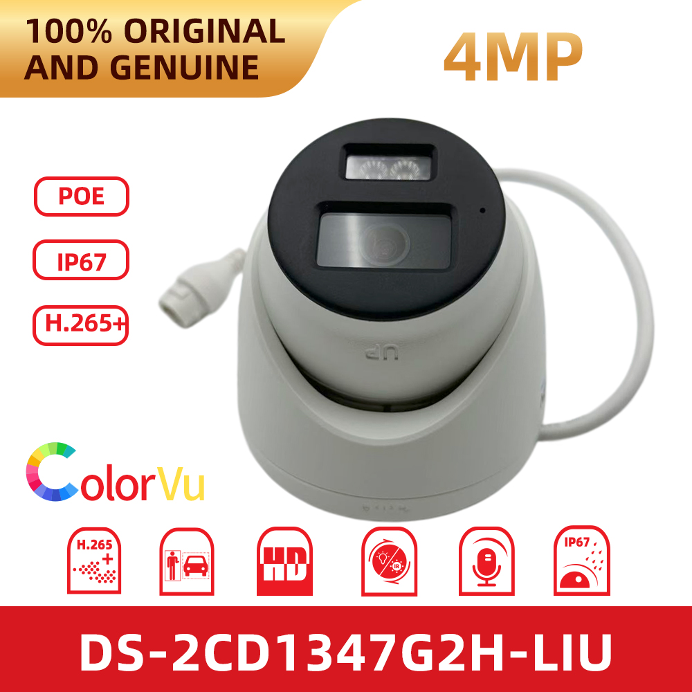 Outdoor Lighting No Electricity - Kamera IP Hikvision DS-2CD1347G2H-LIU 4MP ColorVu