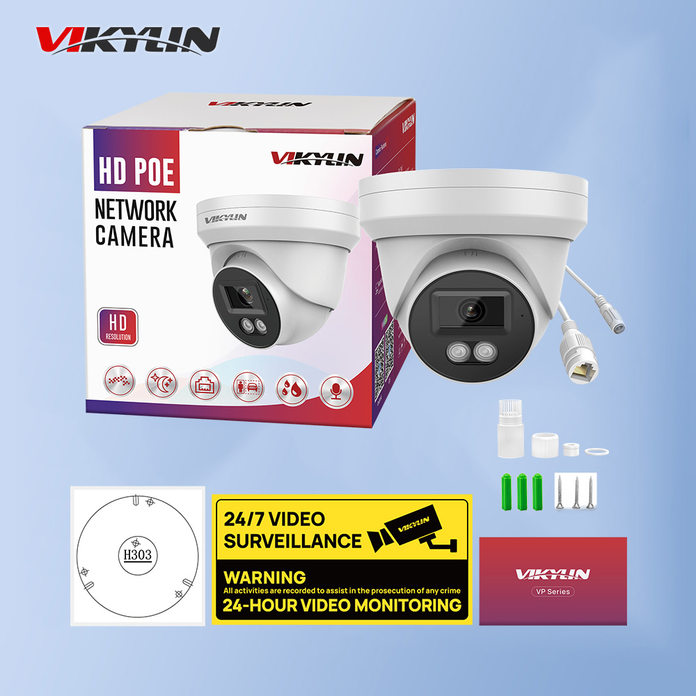 Outdoor Lighting No Electricity - Kamera IP VIKYLIN 8MP HD PoE