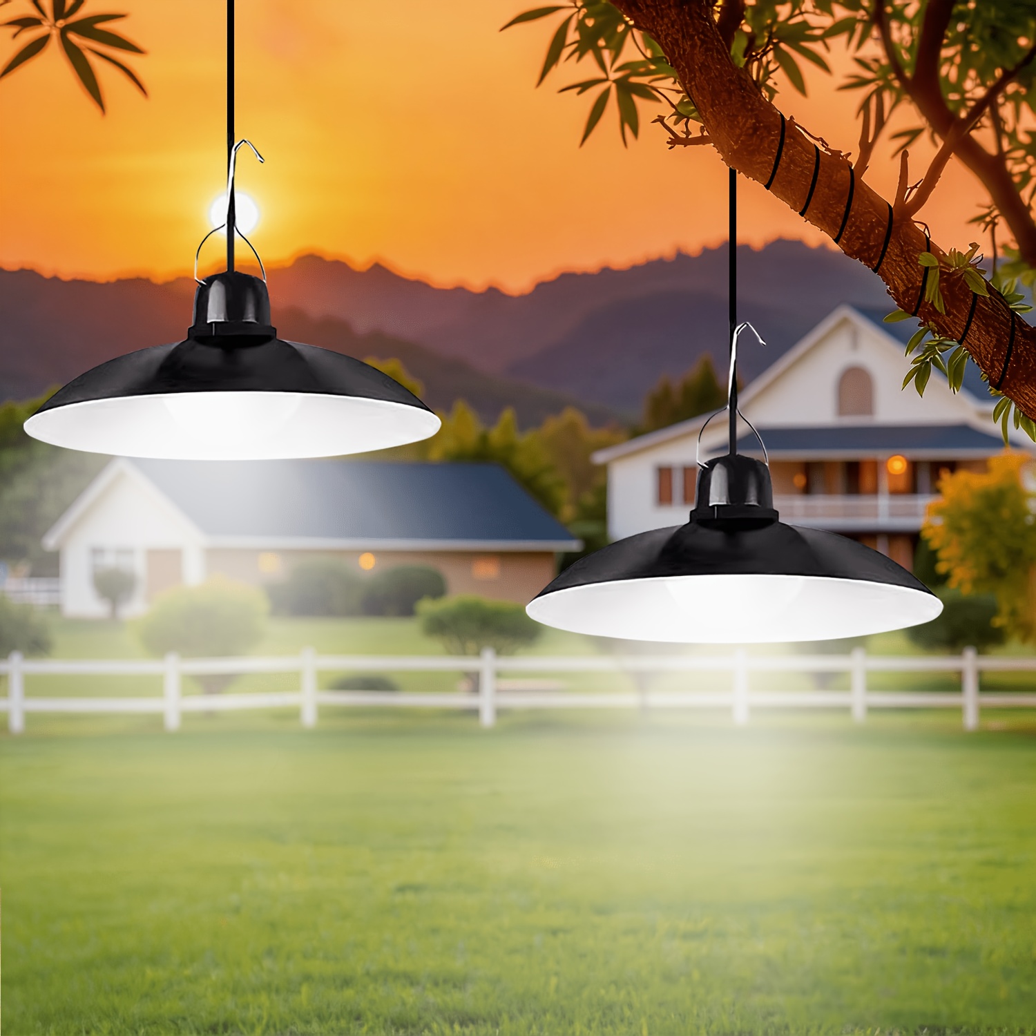 Outdoor Lighting Modern - 1 szt. Solarna lampa wisząca LED