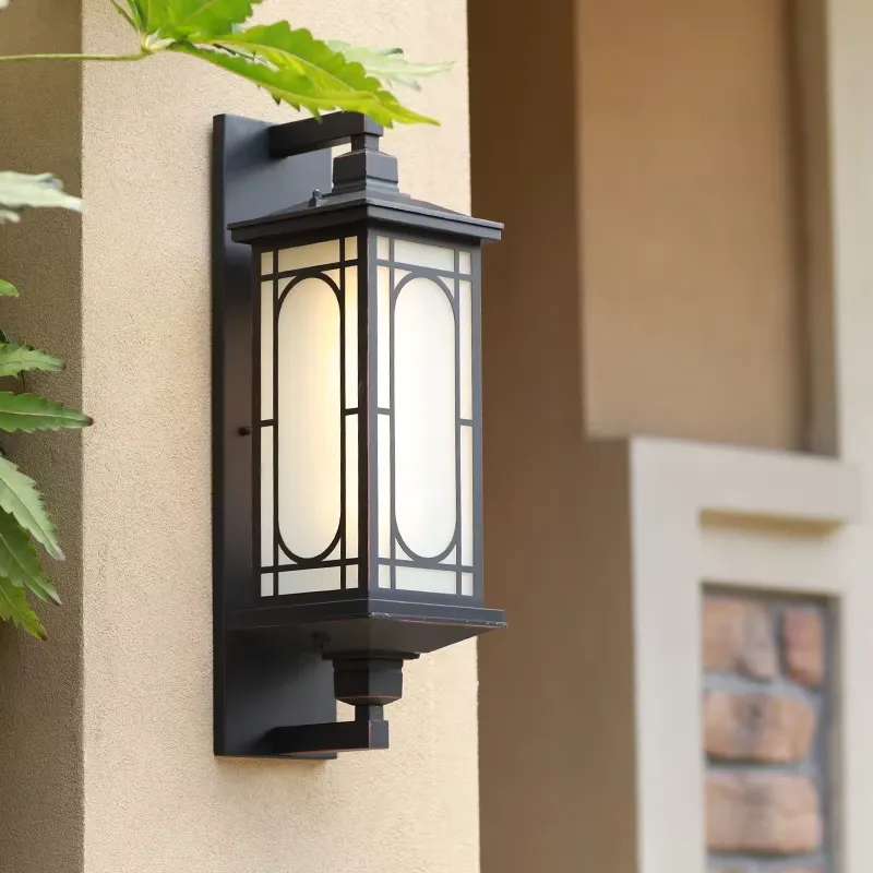 Outdoor Lighting Modern - Nowoczesna zewnętrzna lampa ścienna, nowy styl,