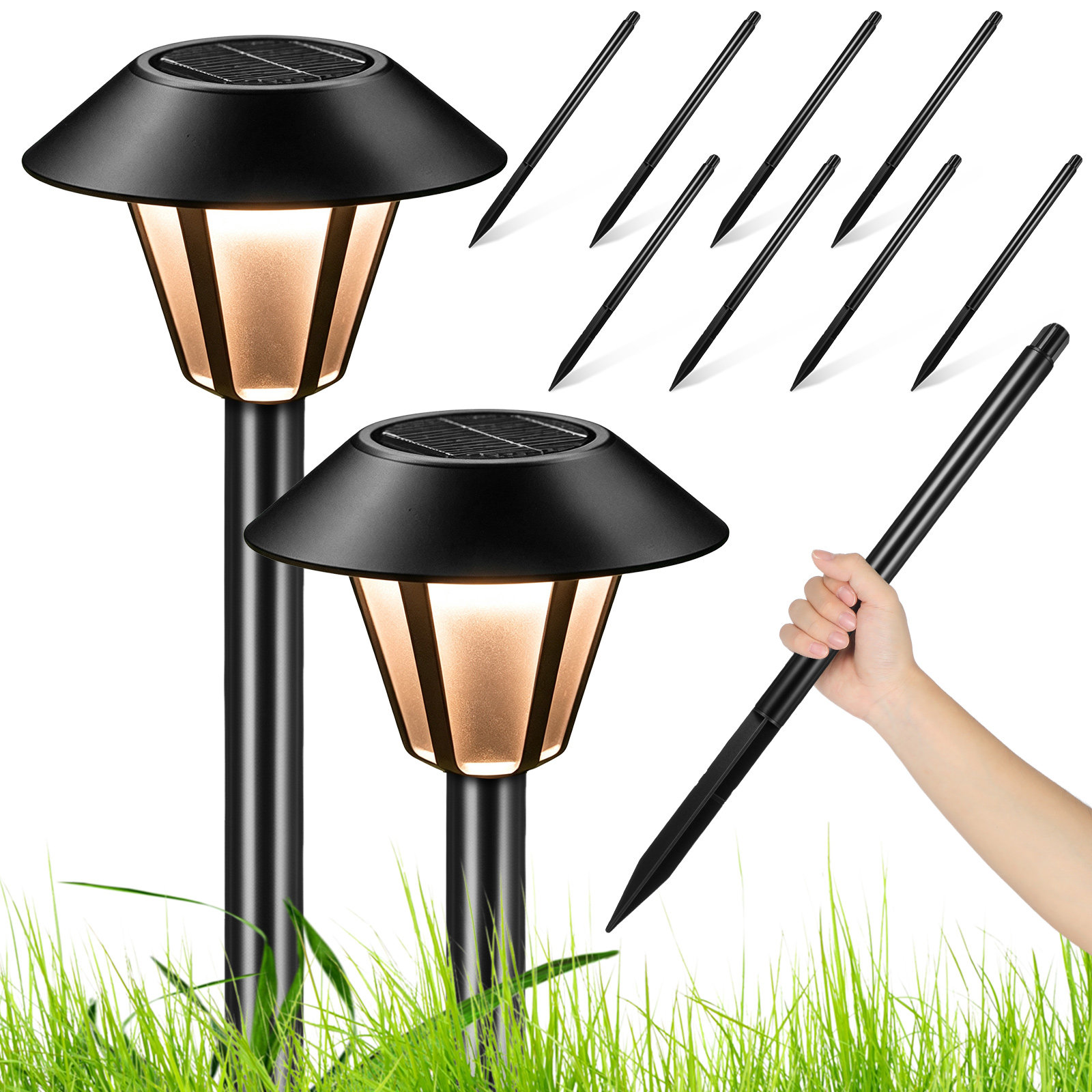 8 sztuk słupków solarnych do o – Outdoor Lighting Yard Stakes recenzja i cena