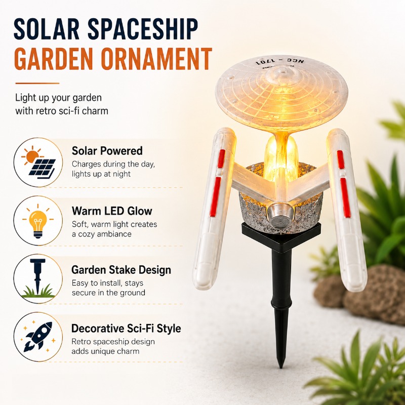 Lampa ogrodowa Star Trek USS E – Outdoor Lighting Yard Stakes recenzja i cena