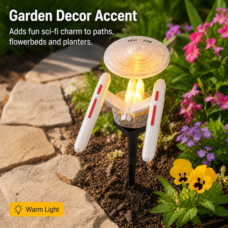 Lampa ogrodowa Star Trek USS E – Outdoor Lighting Yard Stakes recenzja i cena