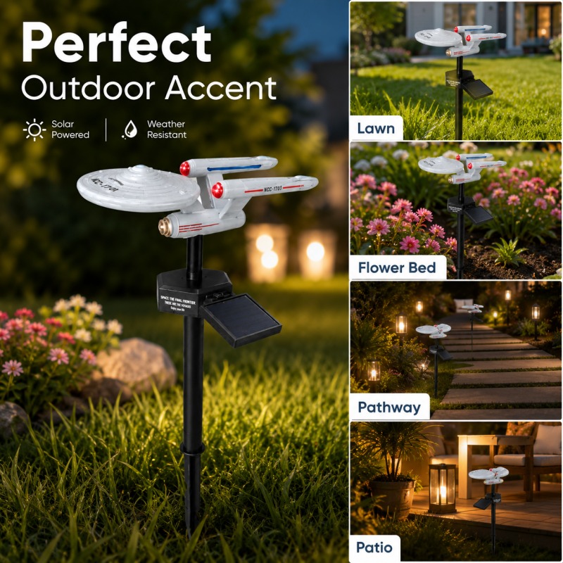Lampa ogrodowa Star Trek USS E – Outdoor Lighting Yard Stakes recenzja i cena