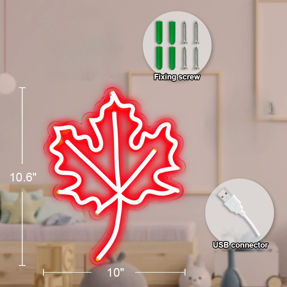 Ściemnialny neonowy znak z liś – Outdoor Lighting Canada recenzja i cena