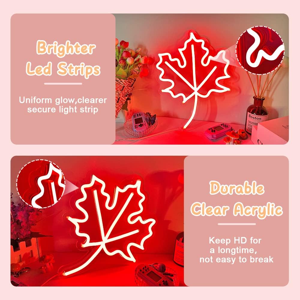 Ściemnialny neonowy znak z liś – Outdoor Lighting Canada recenzja i cena