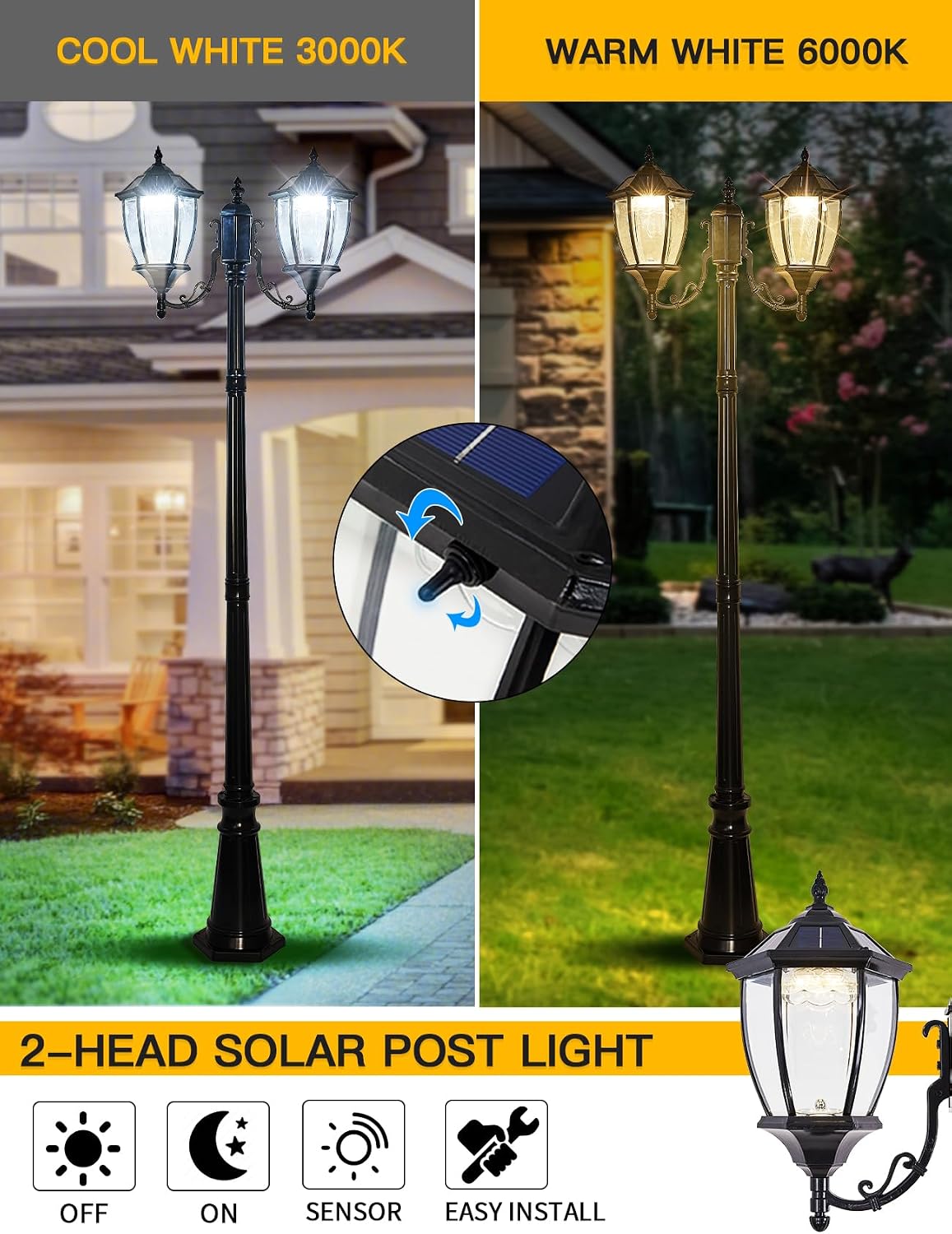 Zewnętrzne słoneczne lampy słu – Outdoor Lighting Driveway recenzja i cena