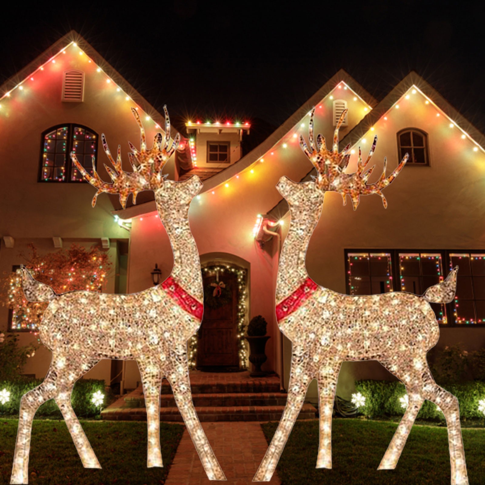 Oświetlone dekoracje świąteczn – Outdoor Lighting Yard Stakes recenzja i cena