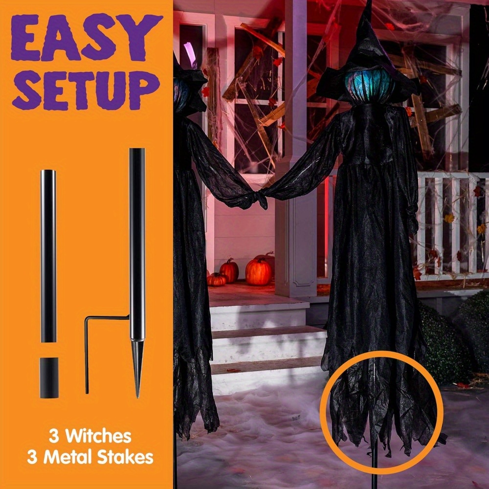 3 sztuki 51-calowych dekoracji – Outdoor Lighting Yard Stakes recenzja i cena