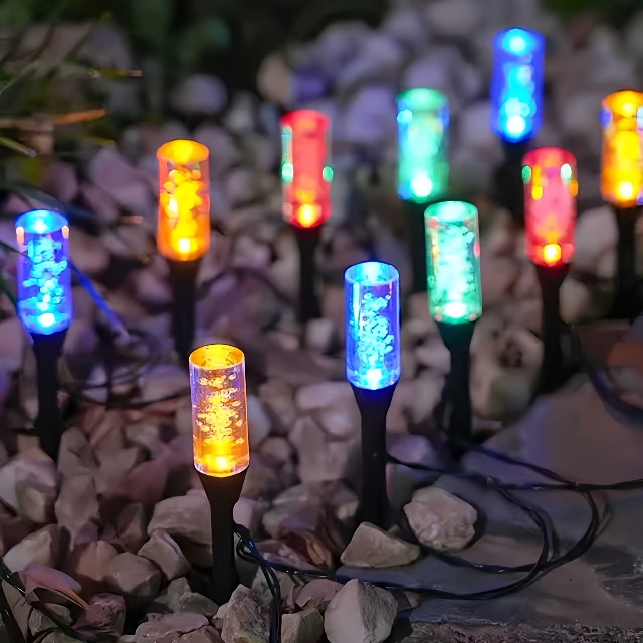 Solarna lampa bąbelkowa, wodoo – Outdoor Lighting Yard Stakes recenzja i cena