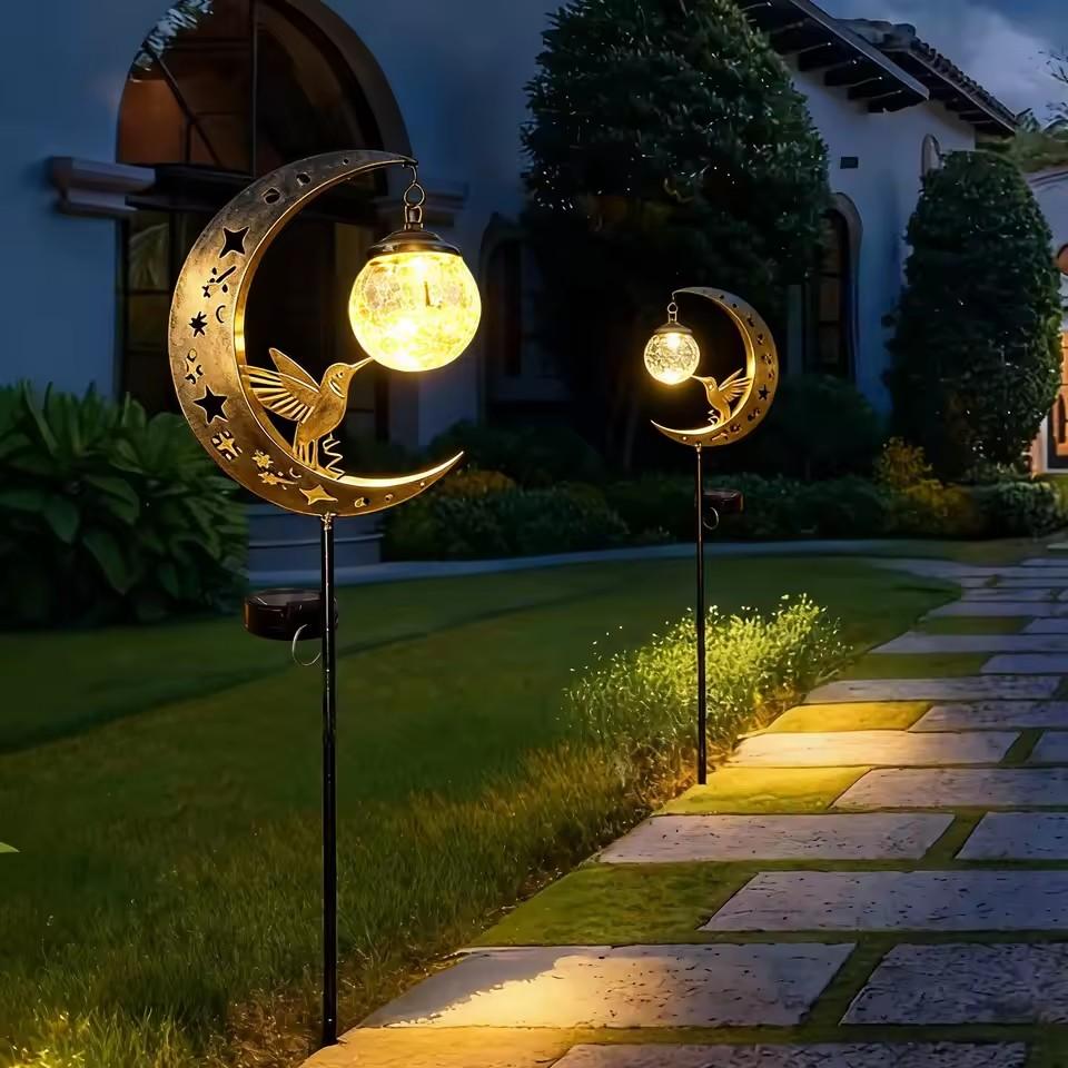 Solarna lampa trawnikowa, żela – Outdoor Lighting Yard Stakes recenzja i cena